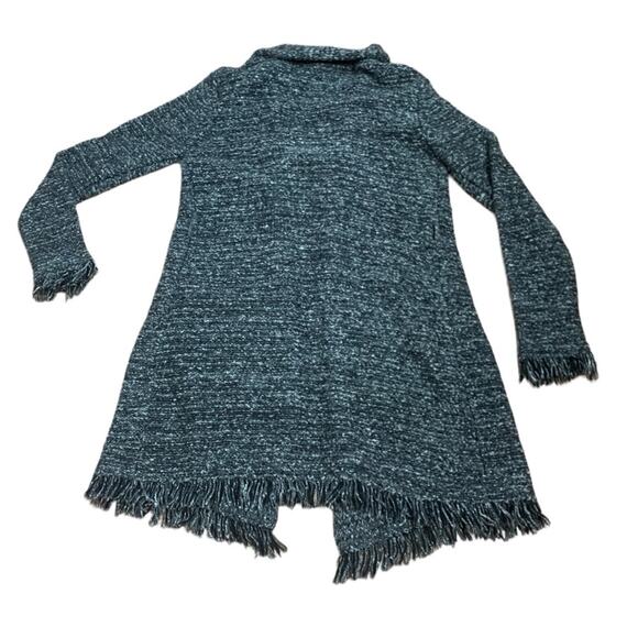 Velvet Graham & spencer womens large wool cardigan sweater black knit raw casual - Picture 3 of 10